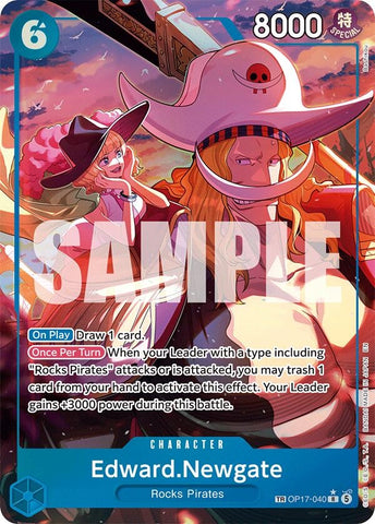 Image for Edward.Newgate (040) (TR) (OP17-040) (The World's Strongest Warriors) (OP17) - One Piece Card Game