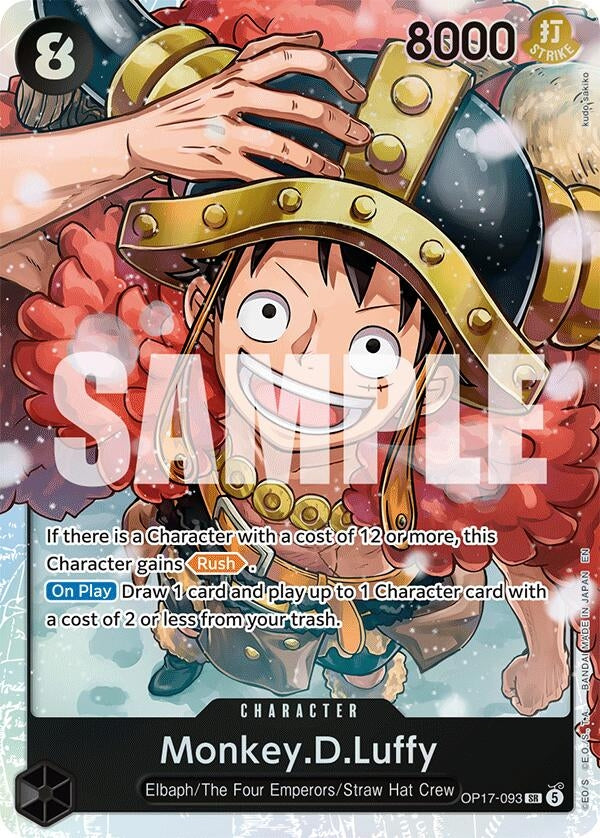 Image for Monkey.D.Luffy (093) (OP17-093) (The World's Strongest Warriors) (OP17) - One Piece Card Game