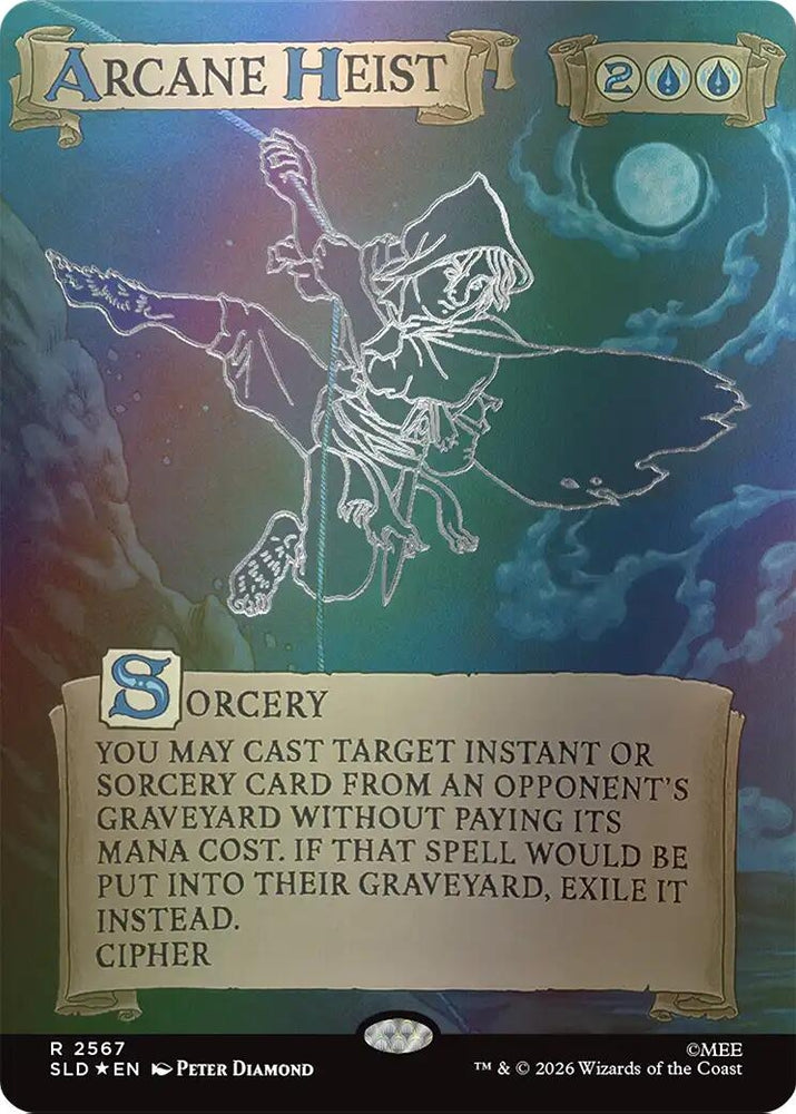Image for Arcane Heist (Out Of Sight Foil) (2567) (Secret Lair Drop Series) (SLD) - Magic: The Gathering