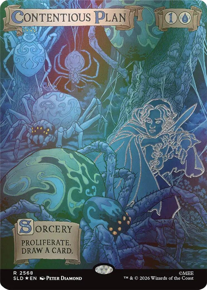 Image for Contentious Plan (Out Of Sight Foil) (2568) (Secret Lair Drop Series) (SLD) - Magic: The Gathering