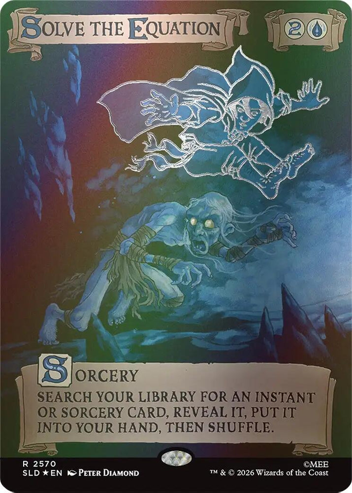 Image for Solve the Equation (2570) (Out Of Sight Foil) (2570) (Secret Lair Drop Series) (SLD) - Magic: The Gathering