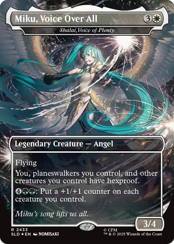 Image for Miku, Voice Over All - Shalai, Voice of Plenty (2433) (Secret Lair Drop Series) (SLD) - Magic: The Gathering
