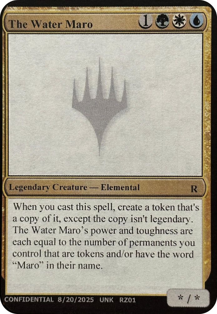 Image for The Water Maro (Un-Known Event Playtest Cards) (UNK) - Magic: The Gathering