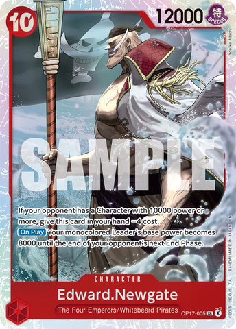 Image for Edward.Newgate (005) (OP17-005) (The World's Strongest Warriors) (OP17) - One Piece Card Game