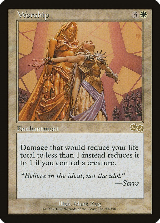 Image for Worship (57) [Urza's Saga]