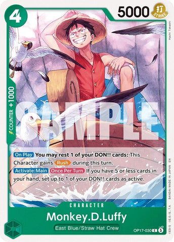Image for Monkey.D.Luffy (030) (OP17-030) (The World's Strongest Warriors) (OP17) - One Piece Card Game