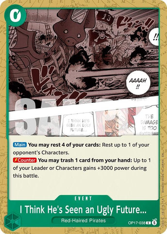 Image for I Think He's Seen an Ugly Future... (OP17-038) (The World's Strongest Warriors) (OP17) - One Piece Card Game