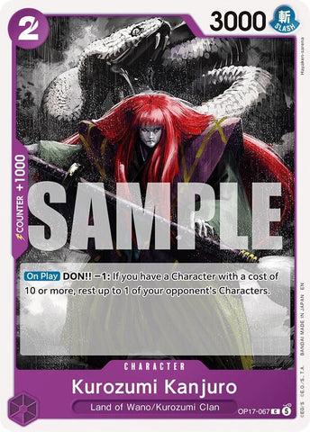 Image for Kurozumi Kanjuro (OP17-067) (The World's Strongest Warriors) (OP17) - One Piece Card Game