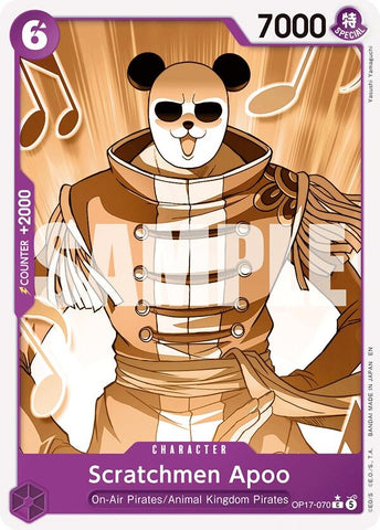 Image for Scratchmen Apoo (Pandaman Art) (OP17-070) (The World's Strongest Warriors) (OP17) - One Piece Card Game