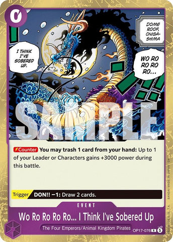 Image for Wo Ro Ro Ro Ro... I Think I've Sobered Up (OP17-076) (The World's Strongest Warriors) (OP17) - One Piece Card Game