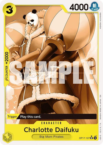 Image for Charlotte Daifuku (Pandaman Art) (OP17-107) (The World's Strongest Warriors) (OP17) - One Piece Card Game