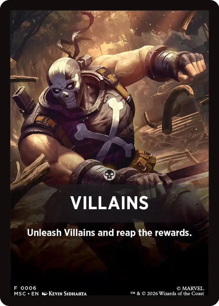 Image for Villains Theme Card (6) (Commander: Marvel Super Heroes) (MSC) - Magic: The Gathering