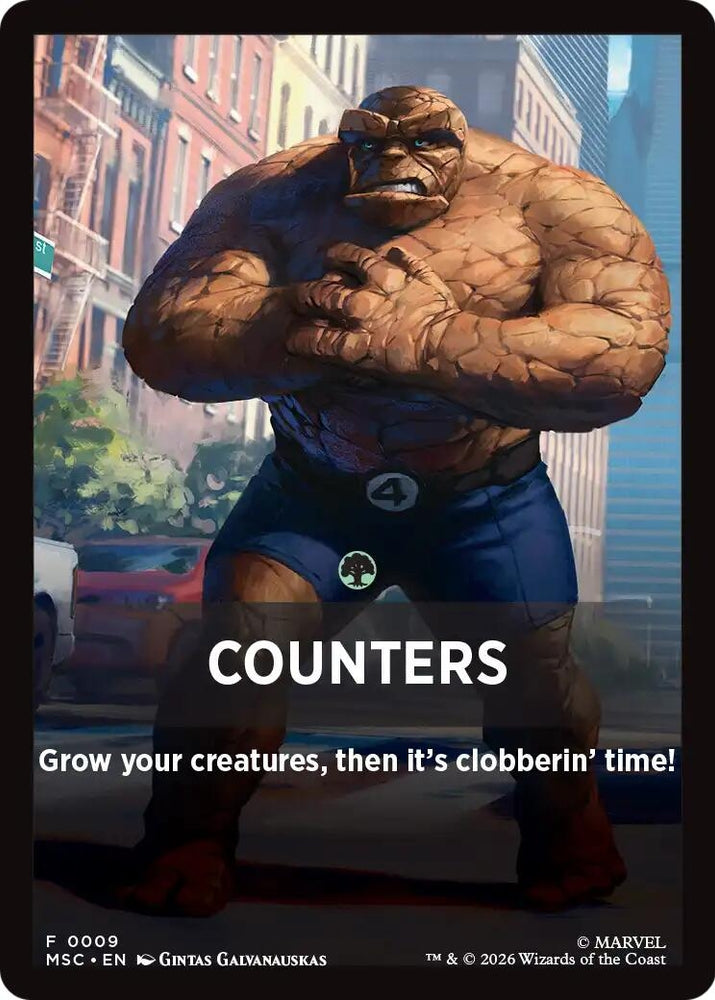 Image for Counters Theme Card (9) (Commander: Marvel Super Heroes) (MSC) - Magic: The Gathering