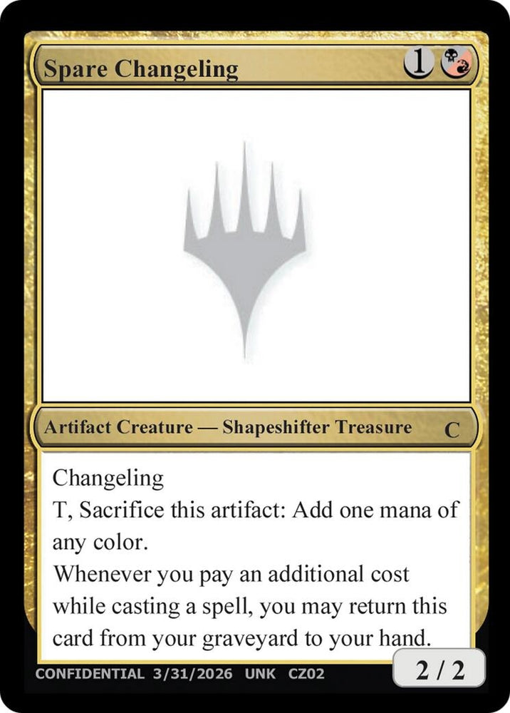 Image for Spare Changeling (Un-Known Event Playtest Cards) (UNK) - Magic: The Gathering