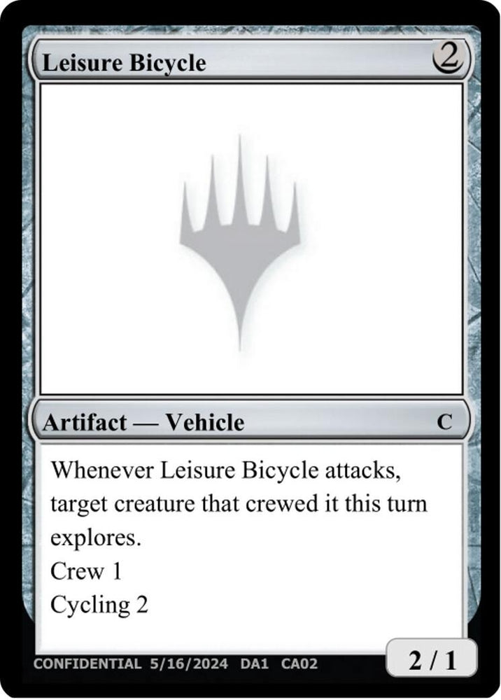Image for Leisure Bicycle (Un-Known Event Playtest Cards) (UNK) - Magic: The Gathering
