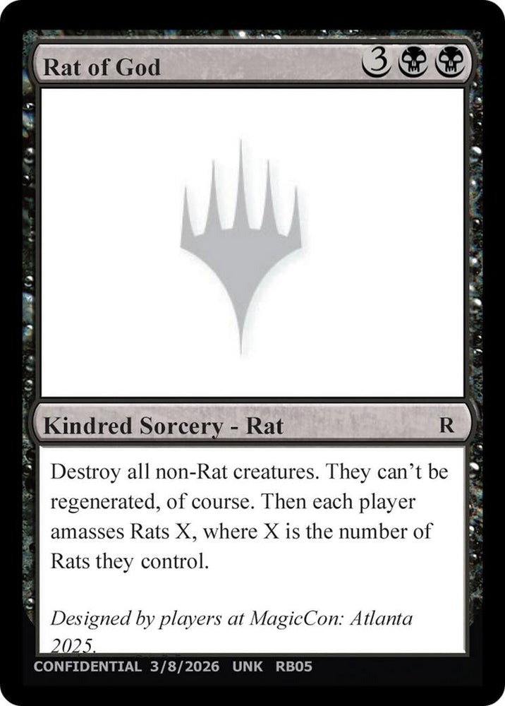 Image for Rat of God (Un-Known Event Playtest Cards) (UNK) - Magic: The Gathering