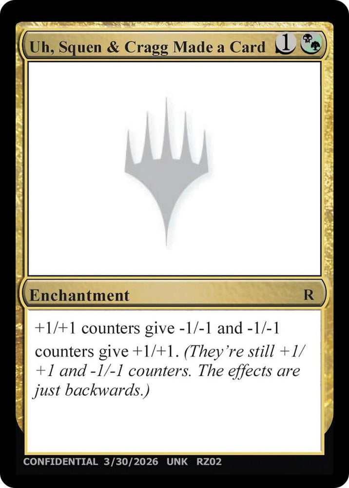 Image for Uh, Squen & Cragg Made a Card (Un-Known Event Playtest Cards) (UNK) - Magic: The Gathering