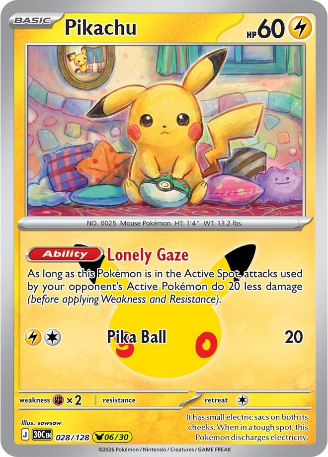 Image for Pikachu (ME: 30th Celebration) (30C) - Pokemon