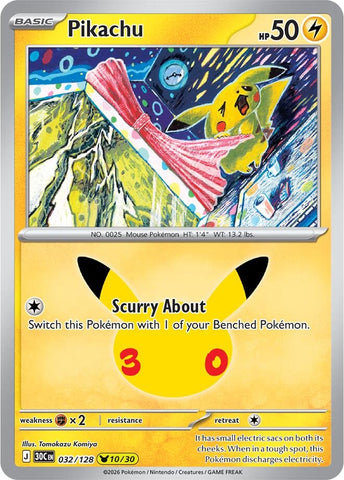 Image for Pikachu (ME: 30th Celebration) (30C) - Pokemon
