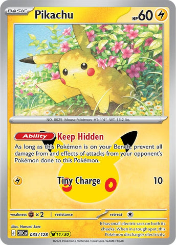 Image for Pikachu (ME: 30th Celebration) (30C) - Pokemon