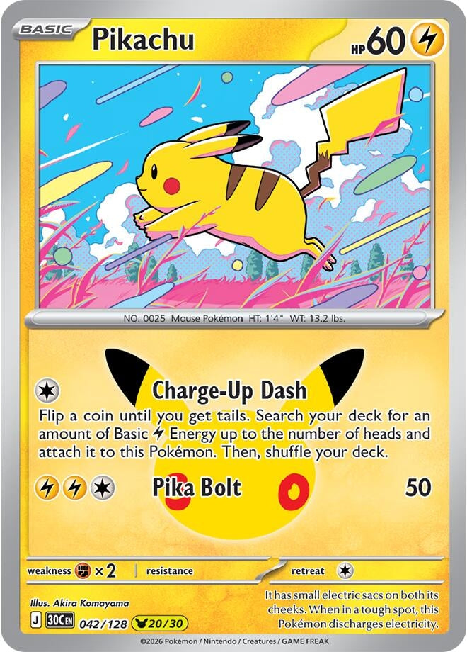 Image for Pikachu (ME: 30th Celebration) (30C) - Pokemon