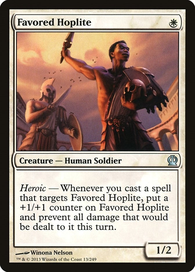 Image for Favored Hoplite (13) [Theros]