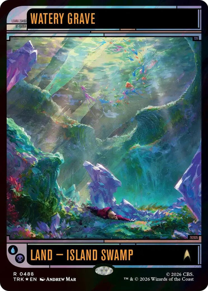 Image for Watery Grave (Surge Foil) (488) (Star Trek) (TRK) - Magic: The Gathering