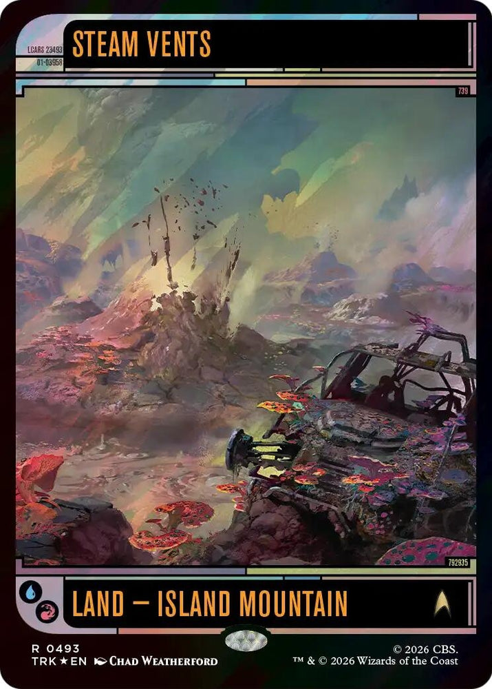 Image for Steam Vents (Surge Foil) (493) (Star Trek) (TRK) - Magic: The Gathering