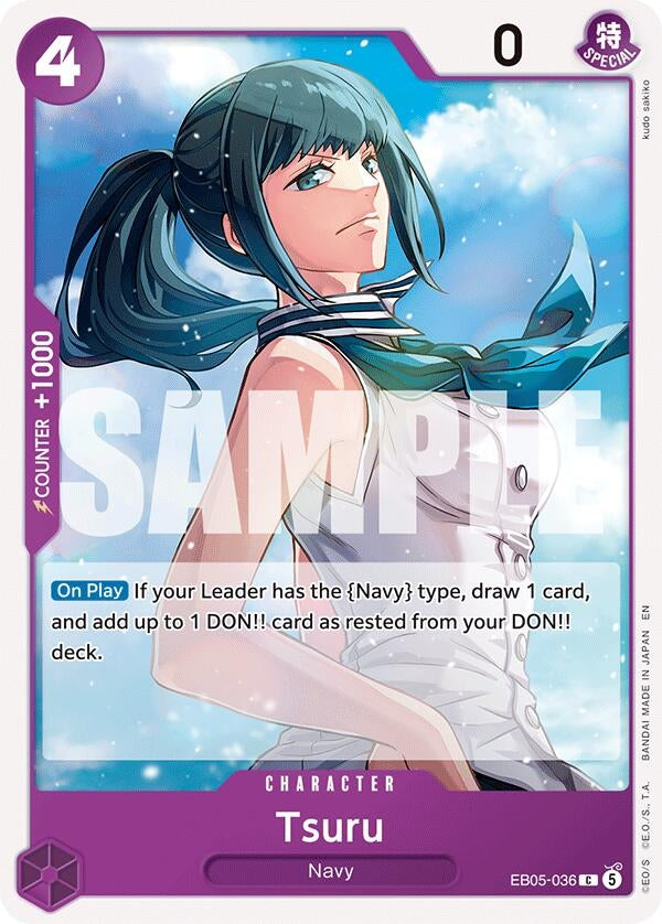 Image for Tsuru (EB05-036) (Extra Booster: One Piece Heroines Edition Vol. 2) (EB05) - One Piece Card Game