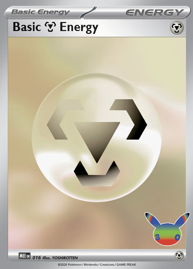Image for Basic Metal Energy - 016 (30th Celebration) (016) (MEE: Mega Evolution Energies) (MEE) - Pokemon