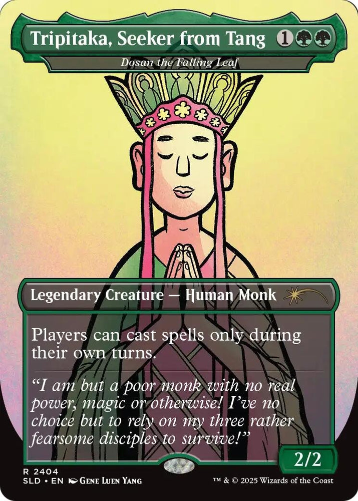 Image for Tripitaka, Seeker from Tang - Dosan the Falling Leaf (2404) (Secret Lair Drop Series) (SLD) - Magic: The Gathering