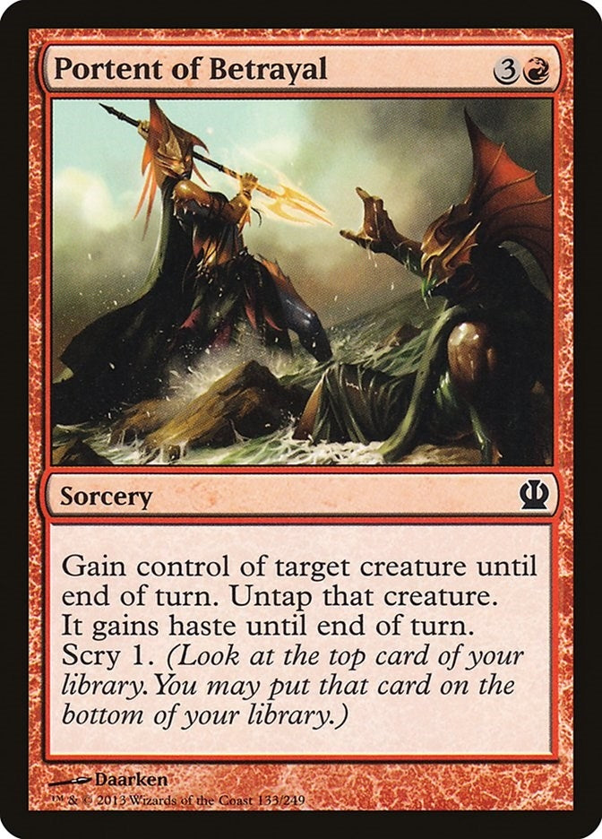 Image for Portent of Betrayal (133) [Theros]