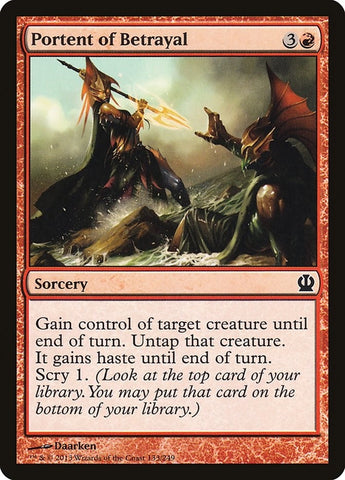 Image for Portent of Betrayal (133) [Theros]