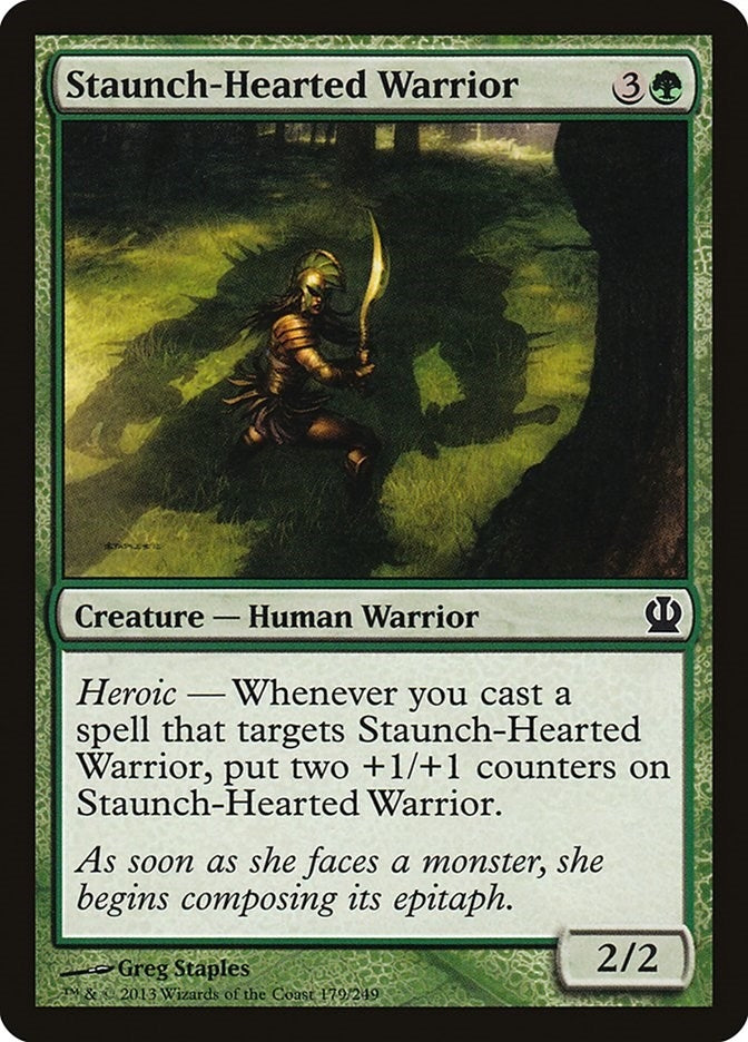 Image for Staunch-Hearted Warrior (179) [Theros]