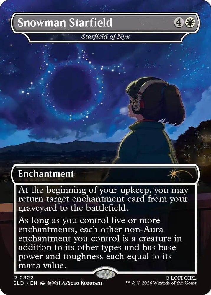 Image for Snowman Starfield - Starfield of Nyx (2822) (Secret Lair Drop Series) (SLD) - Magic: The Gathering