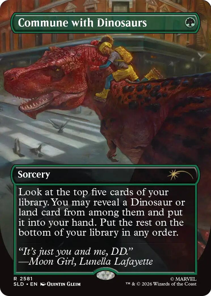 Image for Commune with Dinosaurs (2581) (Secret Lair Drop Series) (SLD) - Magic: The Gathering