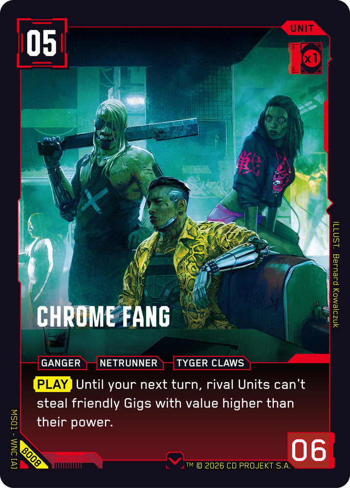 Image for Chrome Fang (B008) (Welcome to Night City - Beta) - Cyberpunk TCG