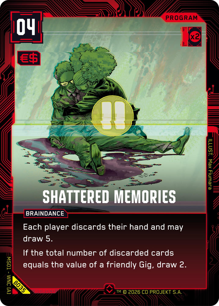Image for Shattered Memories (B035) (Welcome to Night City - Beta) - Cyberpunk TCG