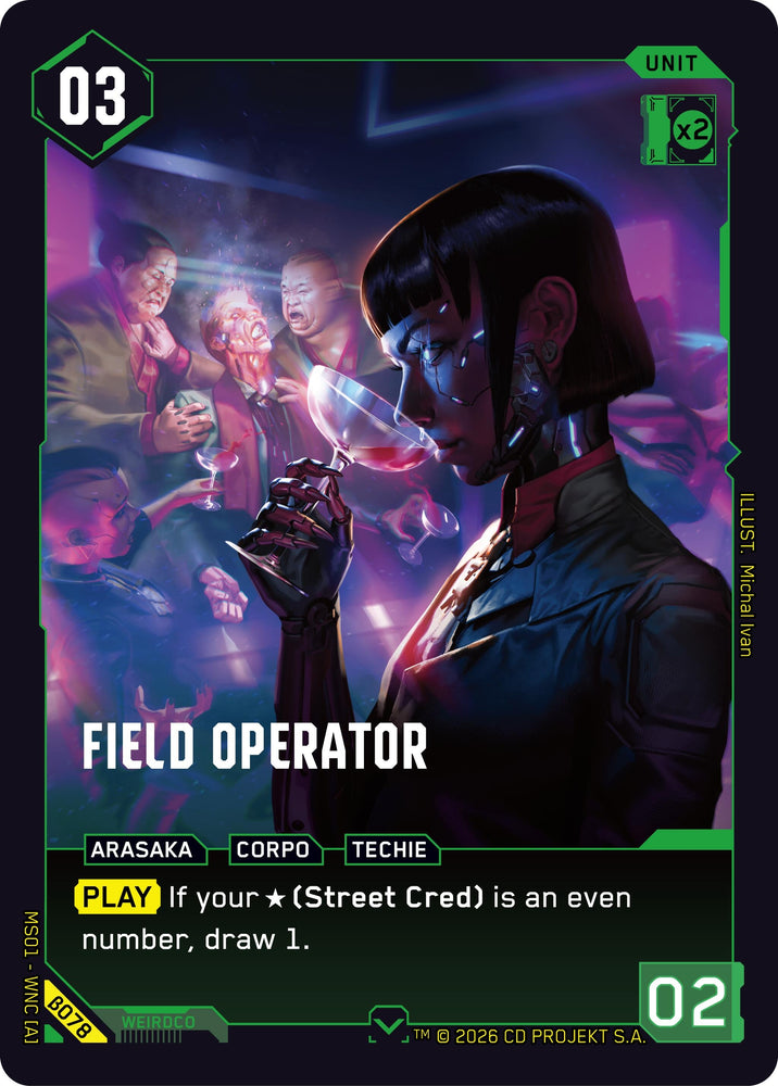 Image for Field Operator (B078) (Welcome to Night City - Beta) - Cyberpunk TCG