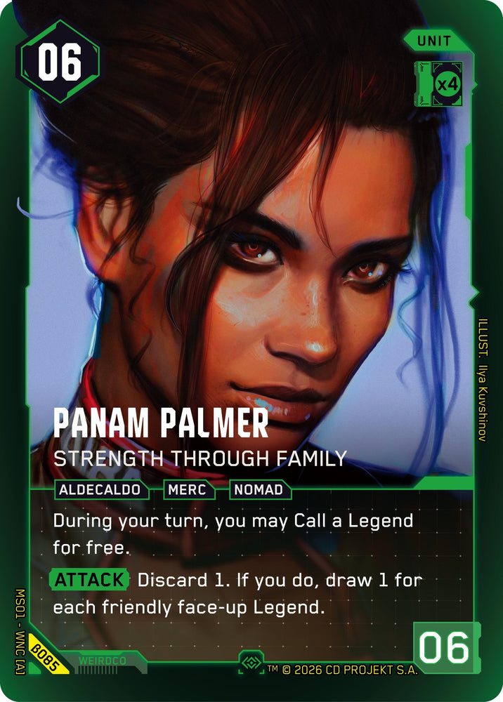 Image for Panam Palmer - Strength Through Family (Secret) (B085) (Welcome to Night City - Beta) - Cyberpunk TCG