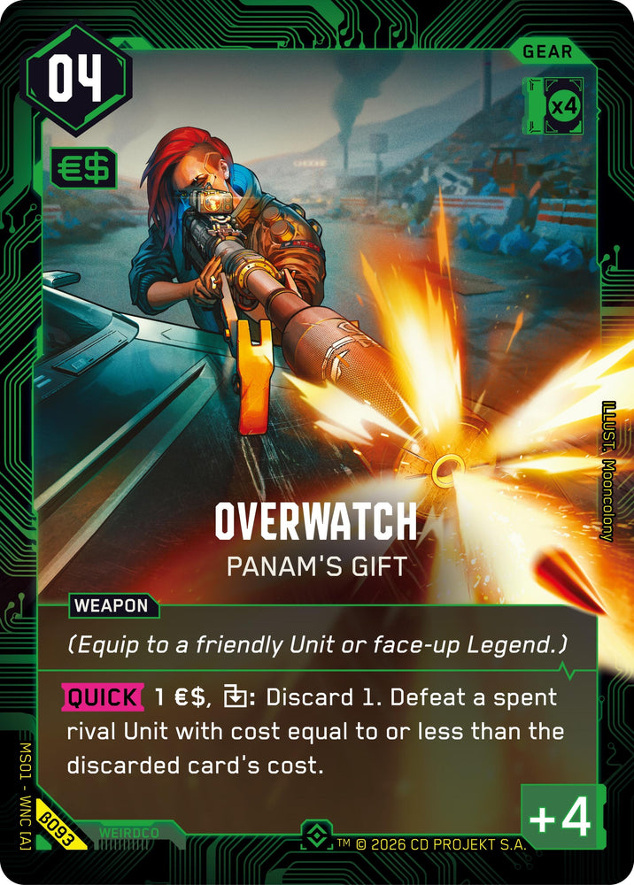 Image for Overwatch - Panam's Gift (Epic) (B093) (Welcome to Night City - Beta) - Cyberpunk TCG