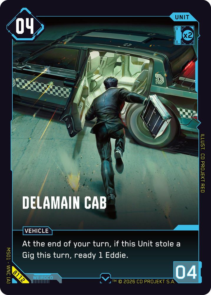 Image for Delamain Cab (B112) (Welcome to Night City - Beta) - Cyberpunk TCG