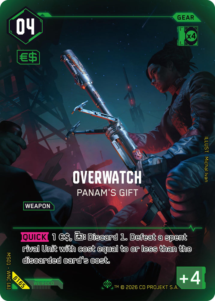 Image for Overwatch - Panam's Gift (IO) (B165) (Welcome to Night City - Beta) - Cyberpunk TCG