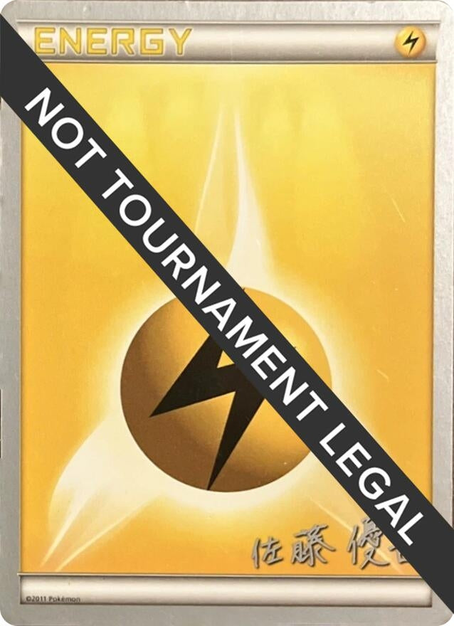 Image for Lightning Energy - 2013 (Yugo Sato) (World Championship Decks) (WCD) - Pokemon