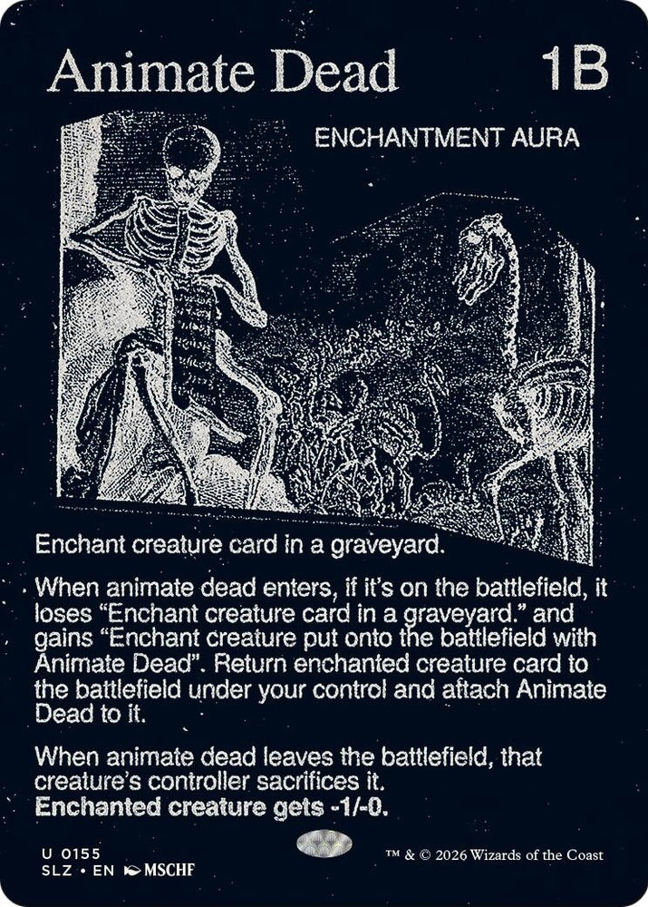 Image for Animate Dead (0155) (155) (Secret Lair x MSCHF: The Zeta Set) (SLZ) - Magic: The Gathering