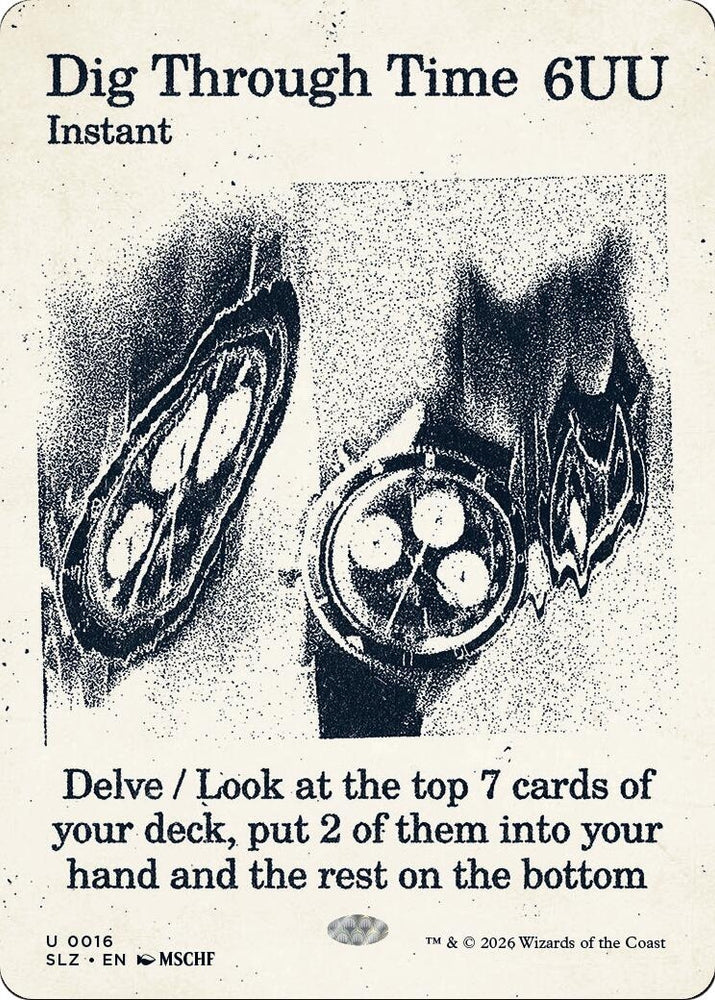 Image for Dig Through Time (0016) (16) (Secret Lair x MSCHF: The Zeta Set) (SLZ) - Magic: The Gathering