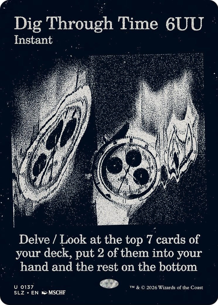 Image for Dig Through Time (0137) (137) (Secret Lair x MSCHF: The Zeta Set) (SLZ) - Magic: The Gathering