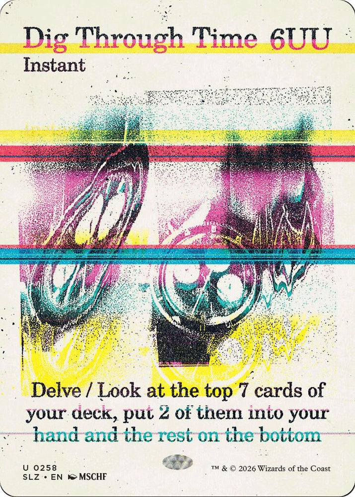 Image for Dig Through Time (0258) (258) (Secret Lair x MSCHF: The Zeta Set) (SLZ) - Magic: The Gathering