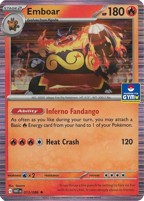 Image for Emboar - 013/086 (GYM) (013/086) (Southeast Asia Exclusives) (SEA) - Pokemon