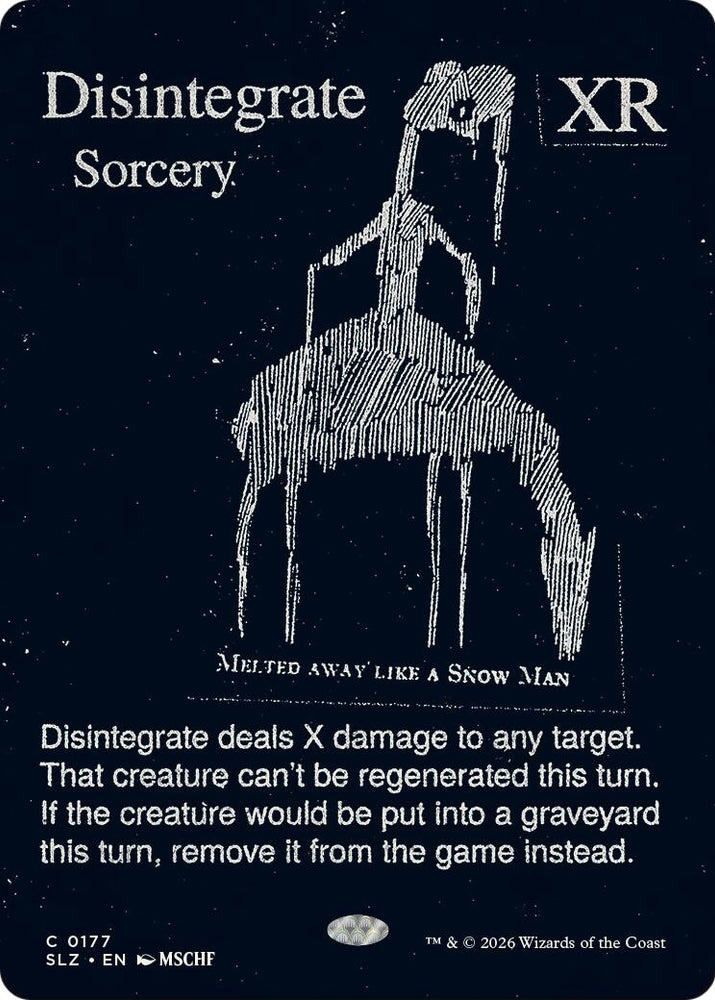 Image for Disintegrate (0177) (177) (Secret Lair x MSCHF: The Zeta Set) (SLZ) - Magic: The Gathering